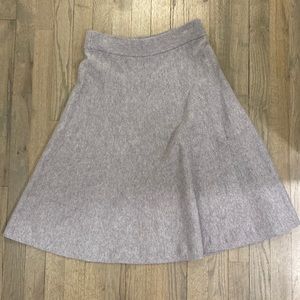 Knit fit and flare skirt